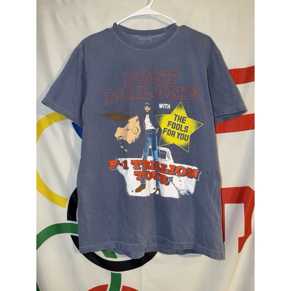 Post Malone F1 Trillion Tour T Shirt Medium Graphic Tee